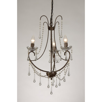 3 - Light Candle Style Chandelier
