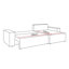 Raaya 4 Seater Corduroy Sofa Bed-50092270