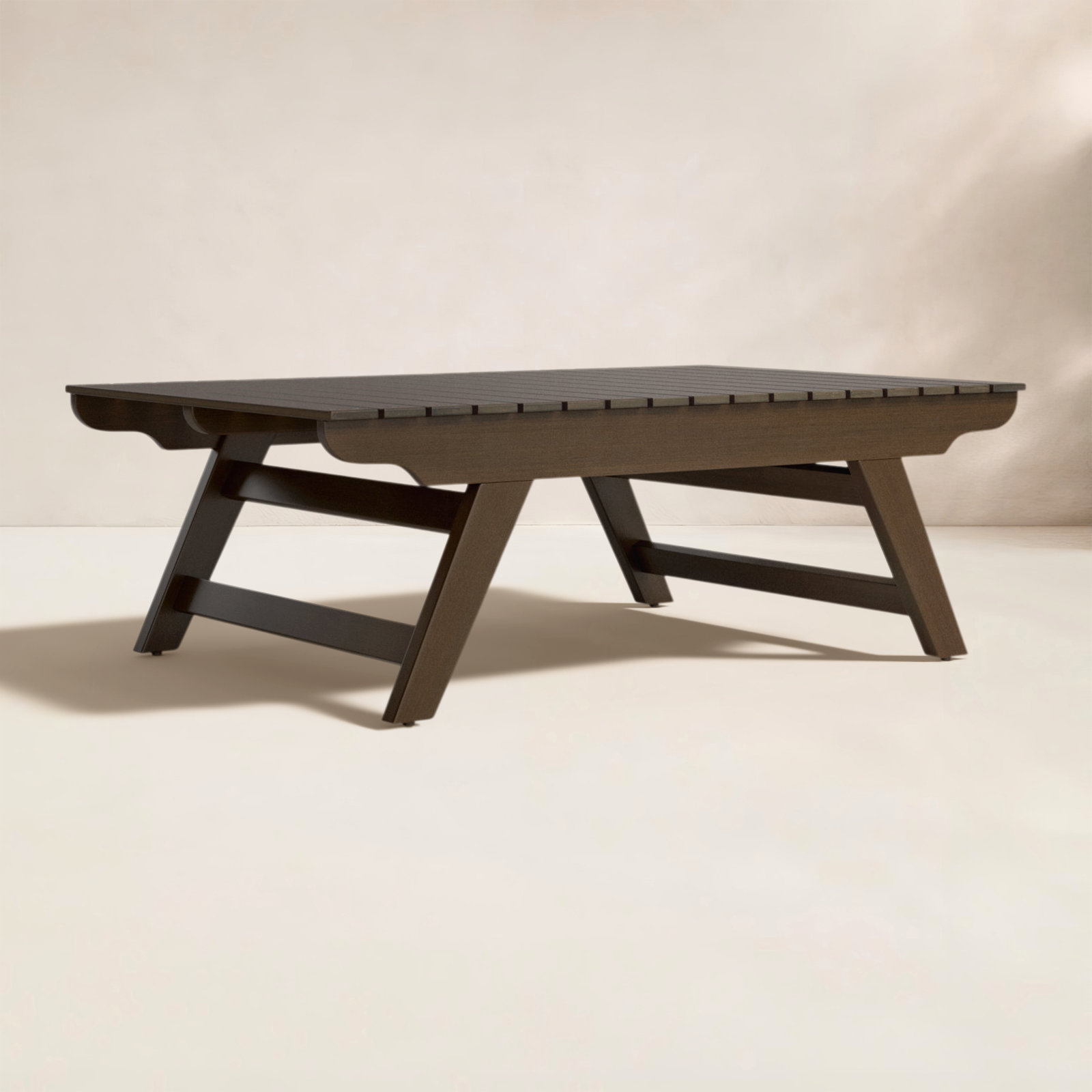 Bullock 37'' Outdoor Coffee Table, Gray