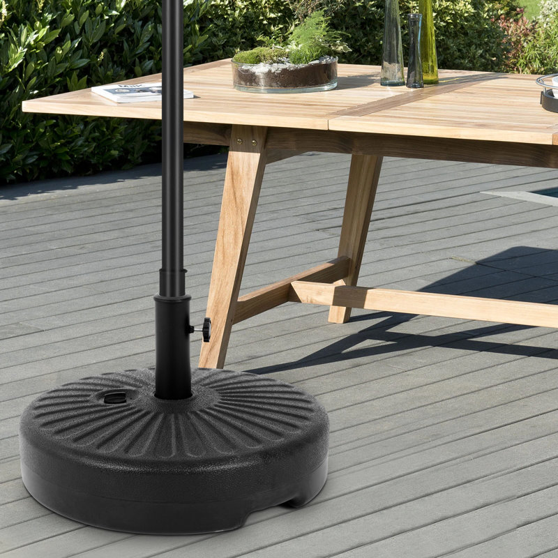 Support de parasol robuste et résistant aux intempéries pour patio et jardin