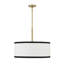 Lustre tambour 5 lumières à abat-jour Hackley