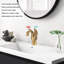 Robinet de lavabo vasque à poignée simple bronze Swan-114193121