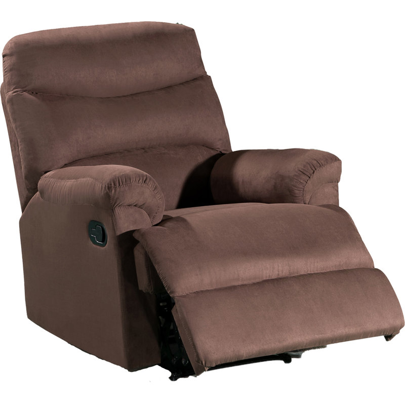 Lossett Upholstered Recliner, Dark Brown