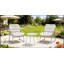 Ensemble de patio extérieur 3 pièces en résine tressée et structure en fer, comprenant un fauteuil de lecture et une chaise longue confortables, ainsi qu'une petite table. Parfait pour la terrasse, la piscine et la plage.