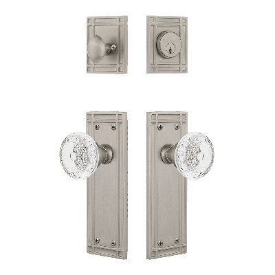 Nostalgic Warehouse Mission Entry Set with Crystal Meadows Knob