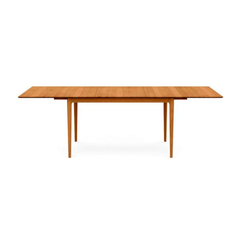 Sarah Four Leg Extension Table, Natural Cherry, 42" W x 96" L