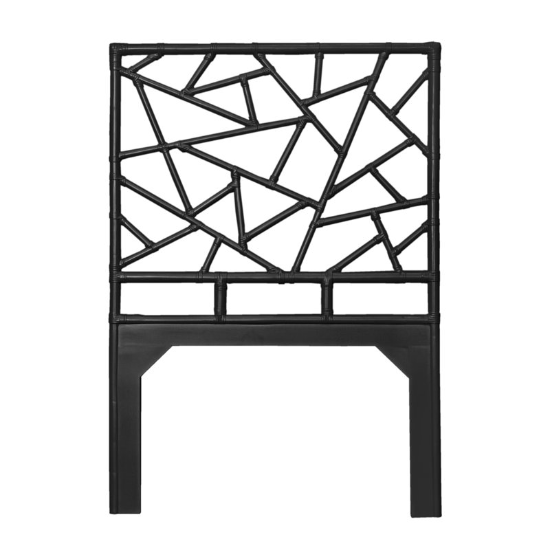 Tiffany Collection Open-Frame Headboard, Black, Twin