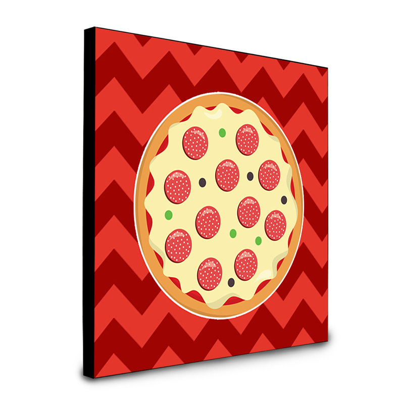 Grande pizza, art encadré Rabasca