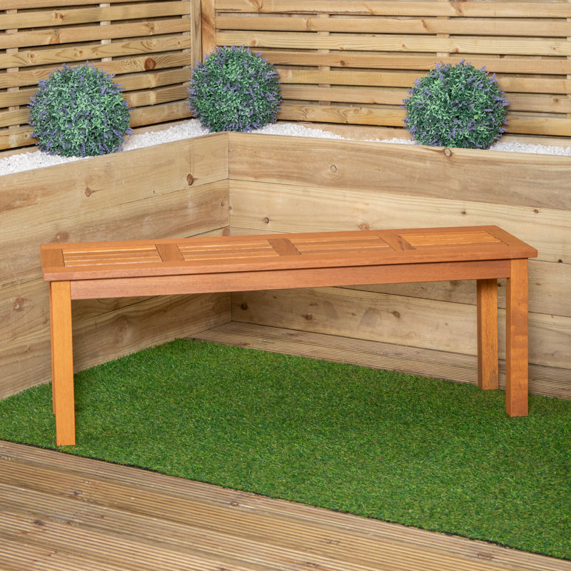 Gillian Outdoor Rectangular Wooden Garden Dining Table, 2 Benches With Parasol And Base Set,  3 Pieces: Table, 2 Benches