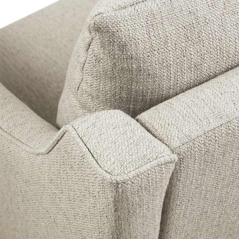 Bedford Christian 30'' W Upholstered 360°Swivel Armchair with Curved Slope Arms & Removable Cushion