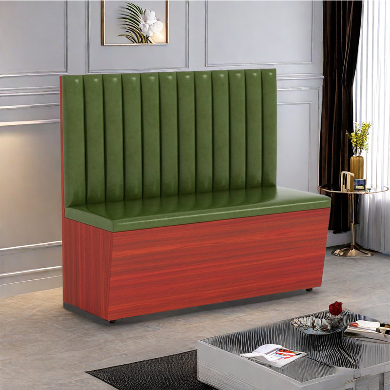 Banc rembourré en similicuir élégant