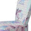 Chaise d'appoint rembourrée à motif géométrique Blue Summer