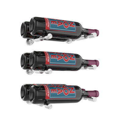 Vino 6 Bottle Wall Mounted Wine Bottle Rack