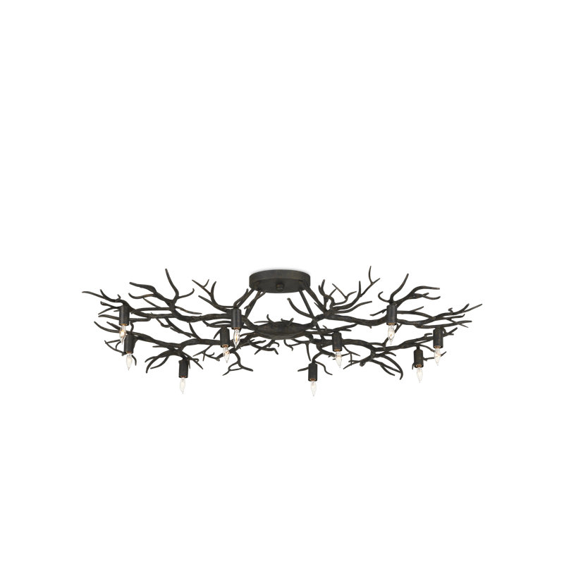 Rainforest 10 - Light Semi Flush Mount