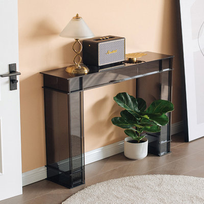 Simple and multi-functional acrylic console table