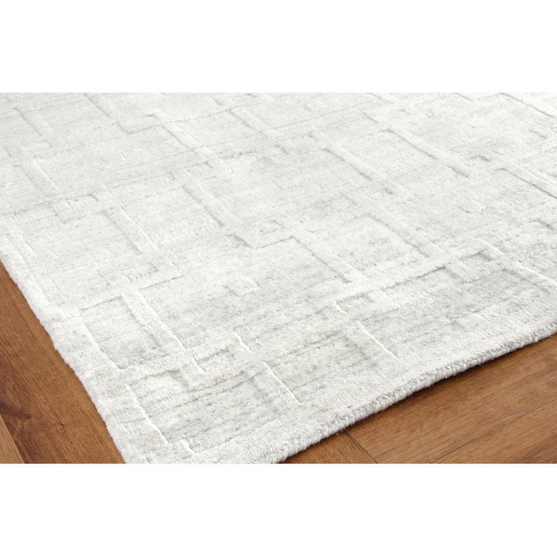 Castelli Silk and Wool Geometric Area Rug, Rectangle 6' x 9'