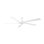 Visual Comfort Fan Aspen 84 Indoor Ceiling Fan with Threaded Downrod, Matte White blades and Handheld Remote
