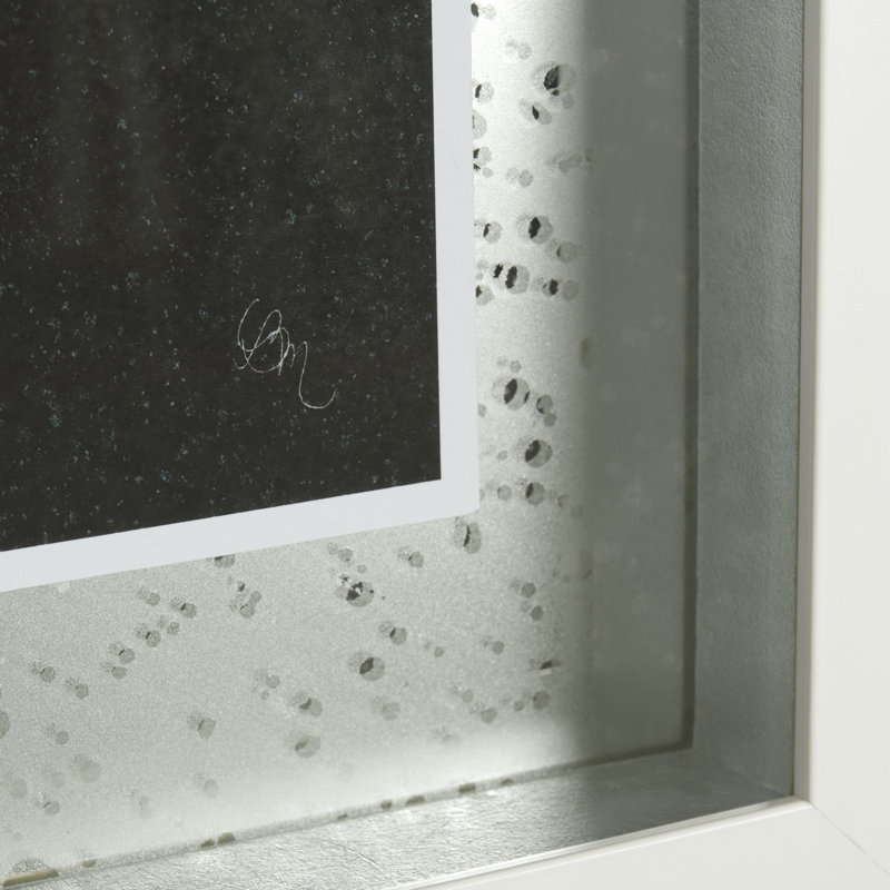 Flora III a Hand Embelished Textured Framed Art Print Matted under Glass