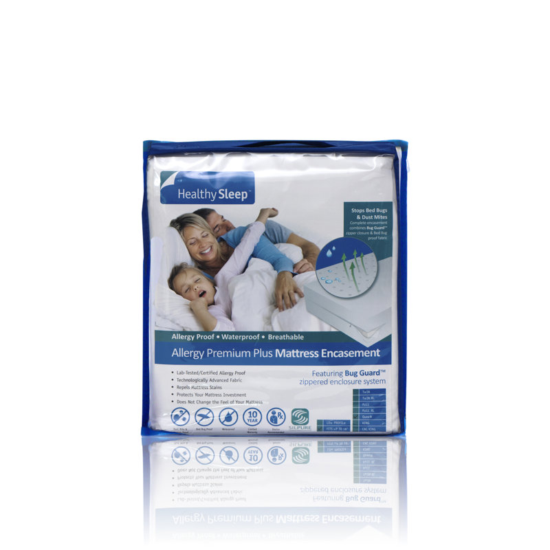 Healthy Sleep 6-Sided Premium Plus Mattress Encasement, Twin