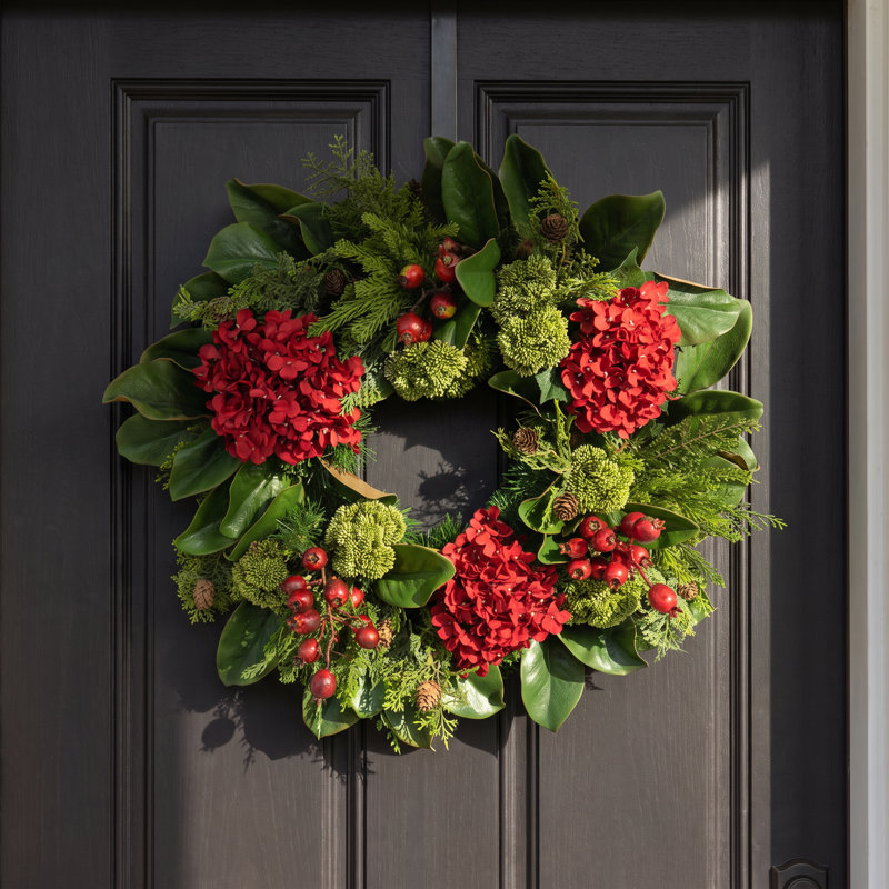 Jaylem Handcrafted Faux Magnolia 26'' Wreath