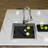 Karran Matrix 17" Top Mount Workstation 16 Gauge Single Bowl Stainless Steel Sink with Accessories