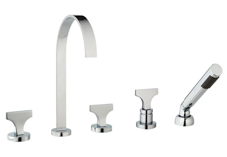 Spring Tub Filler with Diverter