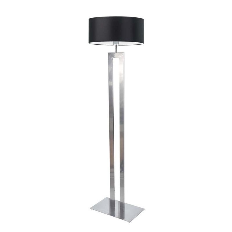 Artimizia 161cm Traditional Floor Lamp, Silver, Black