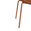 Ensemble de salle à manger extensible 7 pièces avec chaise empilable, orange et teck 7 pièces