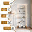 Charmagne Glass 80.6 cm W Display Cabinet-624902272-624902278