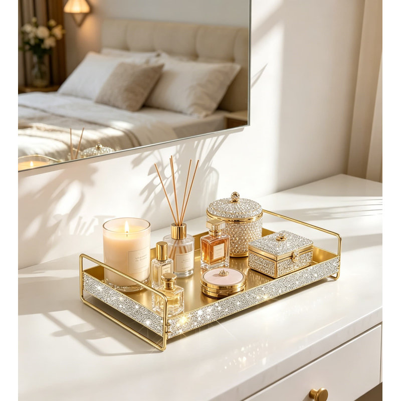 Plateau de parfum Crystal Rhinestone