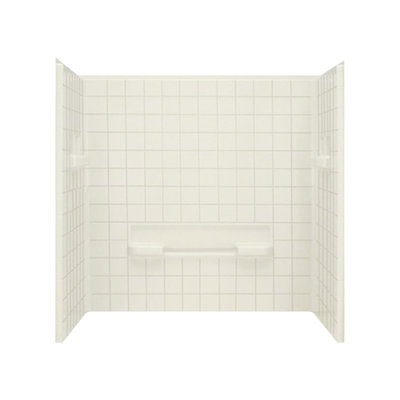 Advantage 3-Piece 35.25" x 60" x 59.25" Seated Wall Set