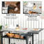 Chariot de cuisine mobile pour l'extérieur, table d'appoint pliable en acier inoxydable 46 po x 21,75 po