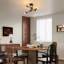 Black Sputnik 4-Light Flush Mount
