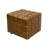 Genuine Leather Square Cube Ottoman Foot Stool-495717867
