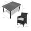 Ahmid Rectangular - Piece 10 - Person 90Cm L Outdoor Table Set & Parasol-735957139-711213118