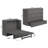 Andriena Murphy Bed Chest with 6" Mattress, Storage & Built-in Charger-686229966-686229964