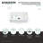 Kingston Brass Arcticstone 36-Inch Solid Surface White Stone Apron-Front Single Bowl Farmhouse Kitchen Sink