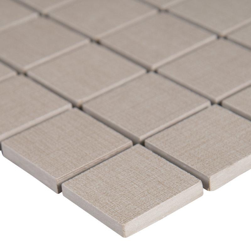 Carreau de mosaïque de plancher et de mur en porcelaine mate Copra Sahara Grid 12 po x 12 po