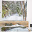 Paysage, route enneigée dans la forêt-28491801