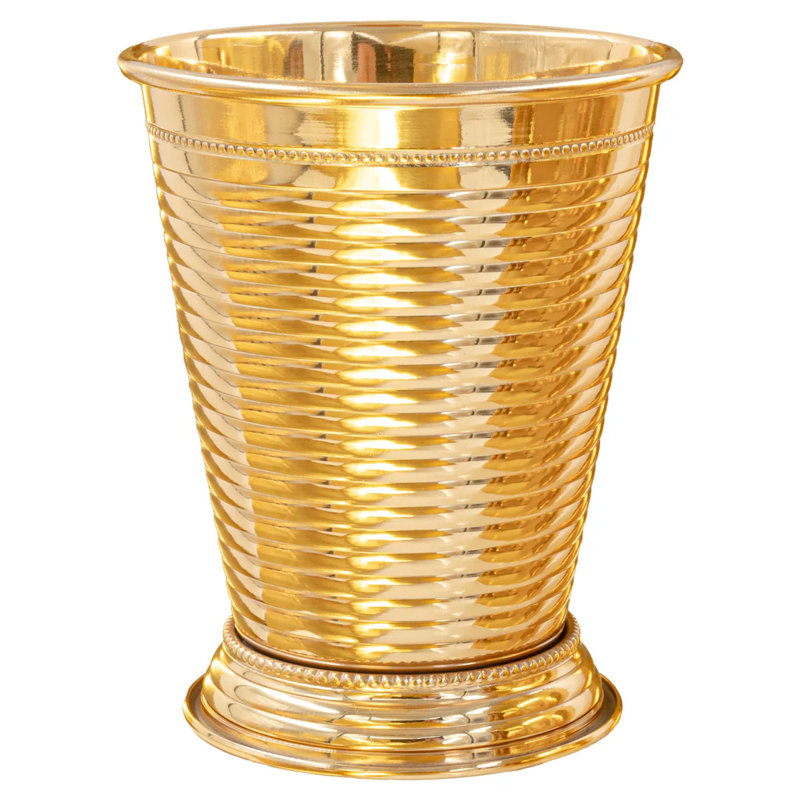 Laquella 12 oz Tasse en cuivre et menthe Julep, Or