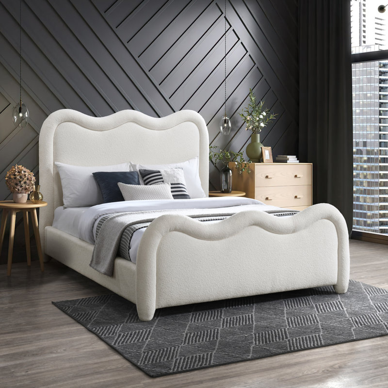 Tissu chenille Gavin, Full, Tissu chenille crème