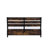 Juvanth Rustic Oak & Black Finish E.  Bed With Storage
