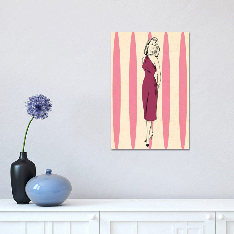 «MCM Woman I» par Joseph McDermott, impression sur toile tendue, H 18 po x l 12 po x 1,5 po