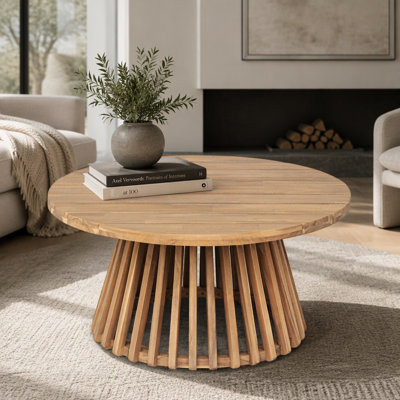 Table basse de patio en bois d'acacia