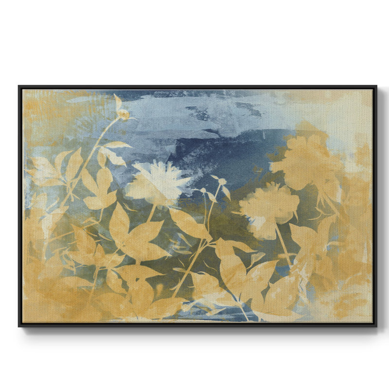 Célébrer - reproduction de cadre flottant sur toile, Noir, H 27 po x l 41 po x P 2 po
