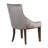 Jerrita Velvet Upholstered Back Side Chair in Gray