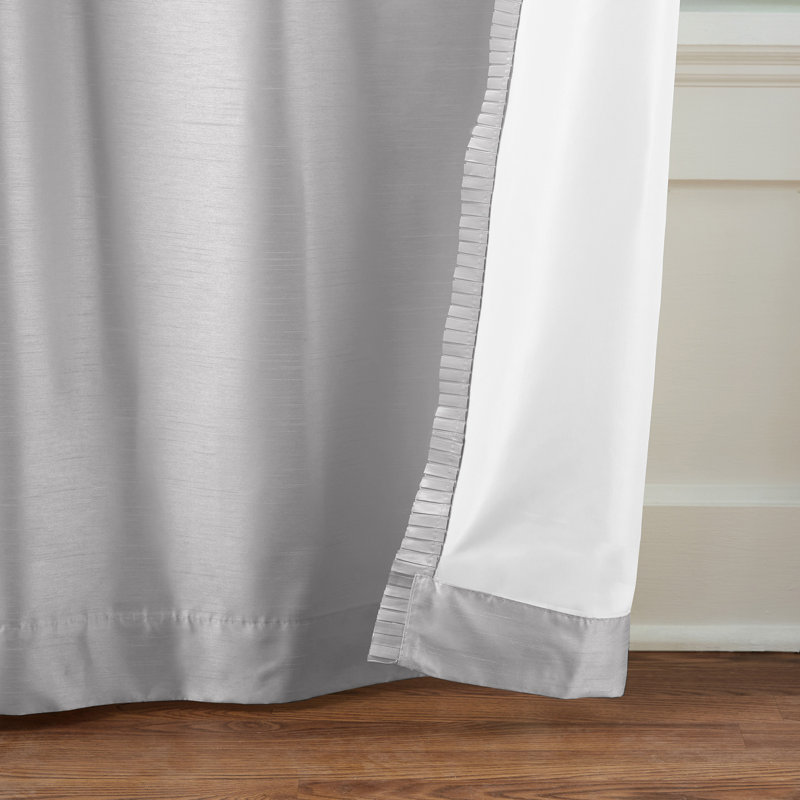 Mahoe Blackout Single Curtain Panel, 52" W x 84" L, Gray