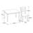 4 - Person Four Leg Dining Set-1614908140