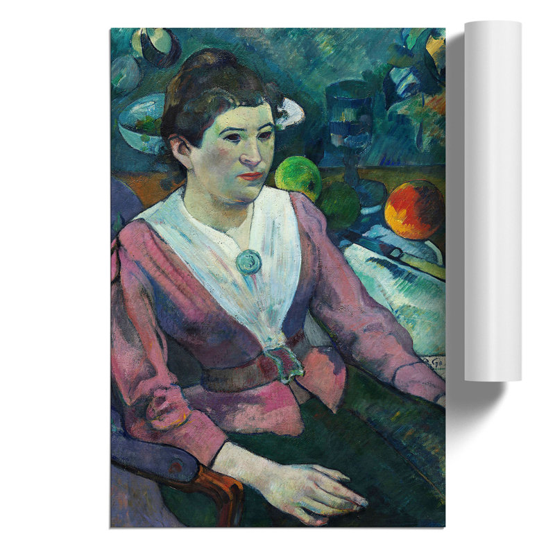 Portrait of a Woman by Paul Gauguin - Frameless Print, 30cm H x 21cm W x 0.1cm D