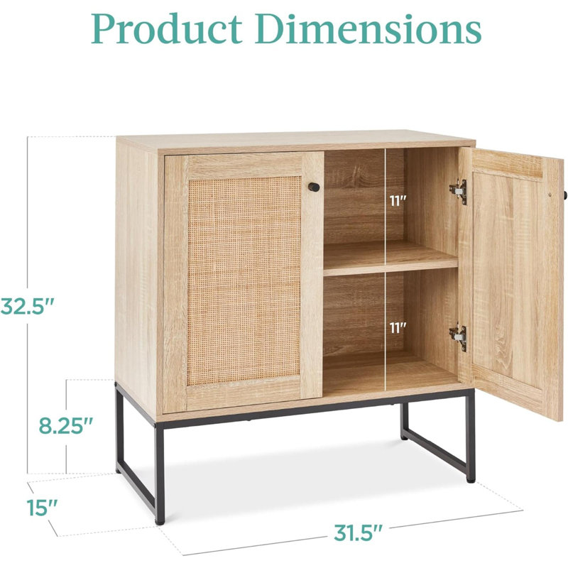 Britaney Accent Cabinet, Natural